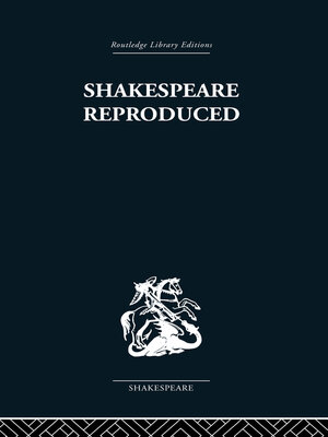 cover image of Shakespeare Reproduced